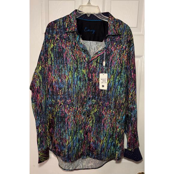 Envy men’s colorful button down‎ shirt. Size XXL - Picture 1 of 3